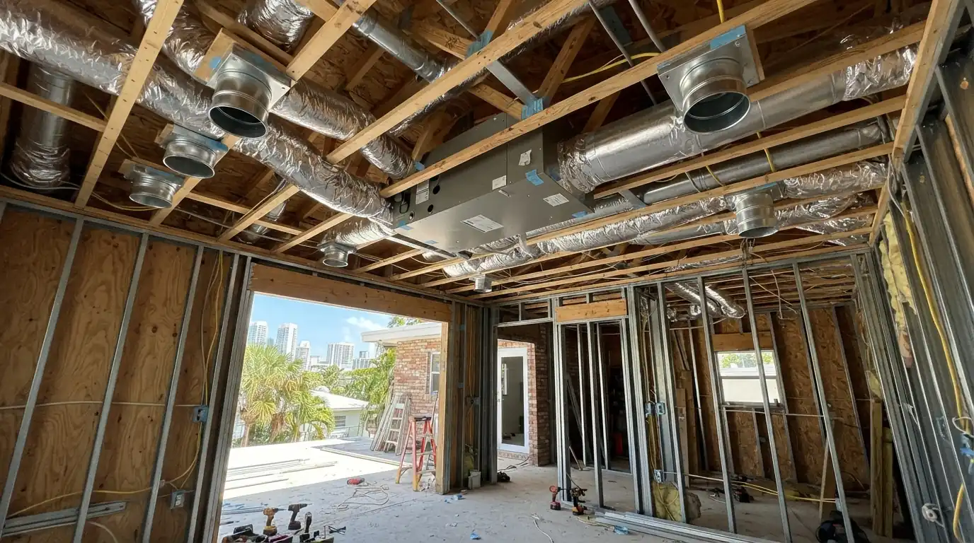 AC installation for a home addition in Miami