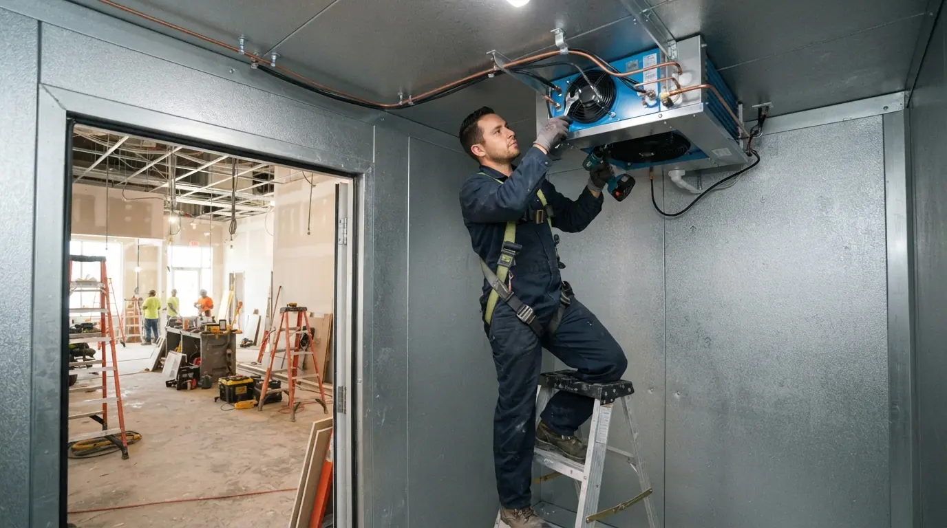 Walk-in cooler installation for a Miami restaurant