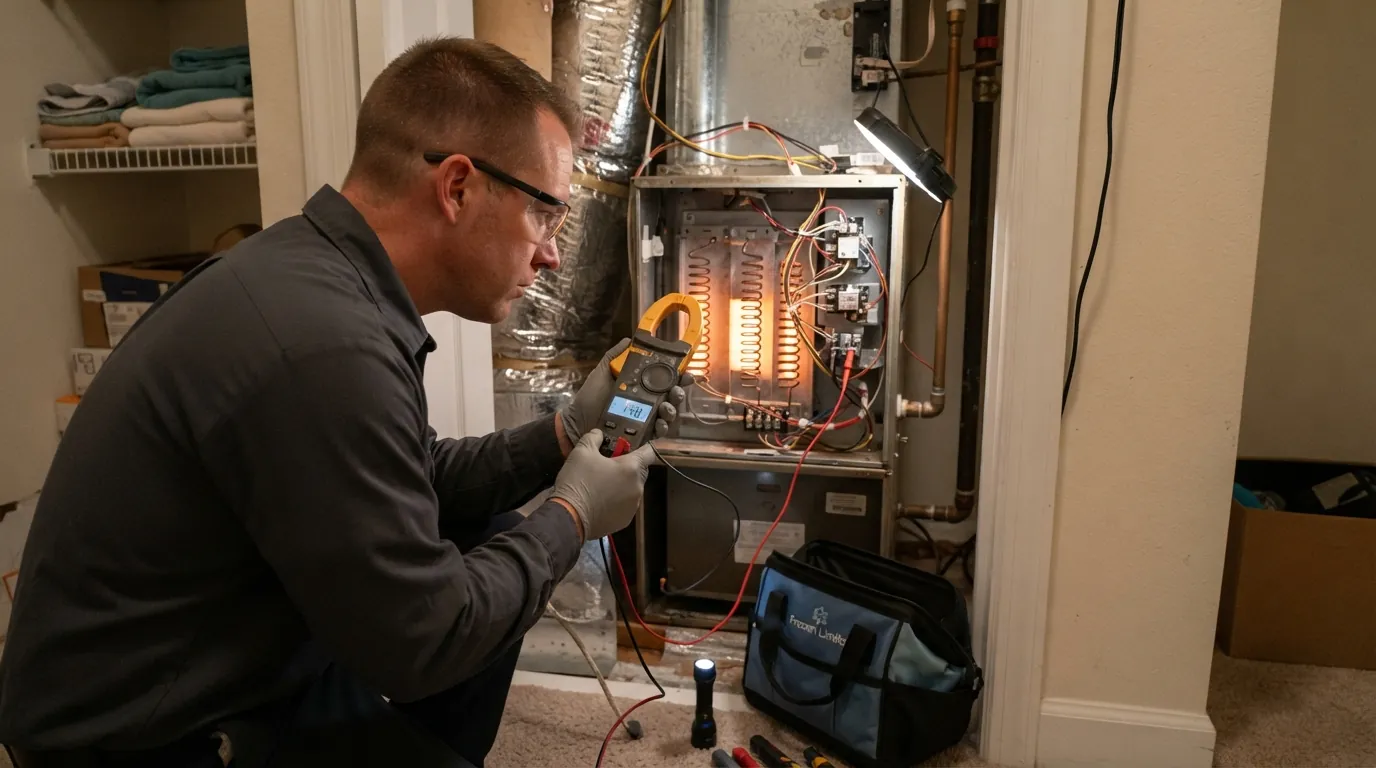 Electric heat strip repair in a Miami air handler