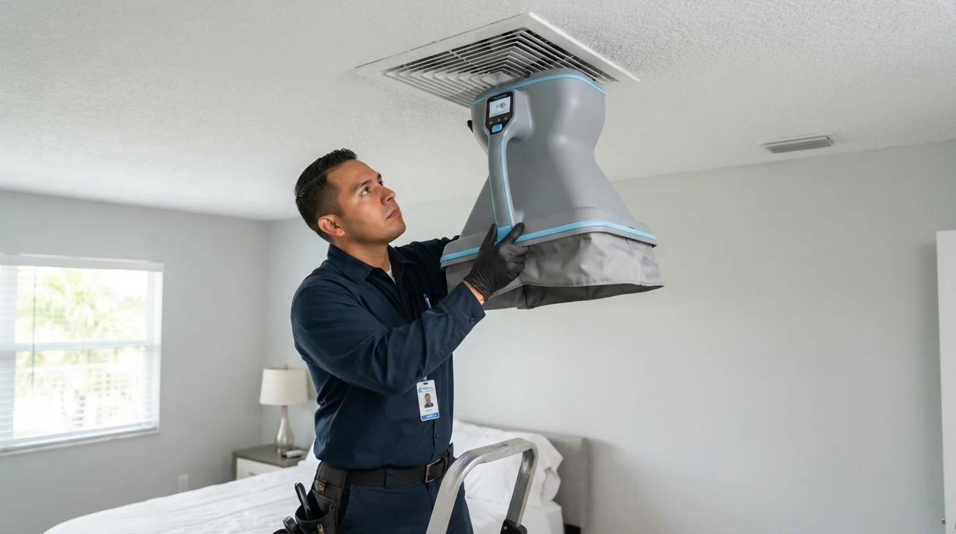 Air balancing measurement in a Miami home