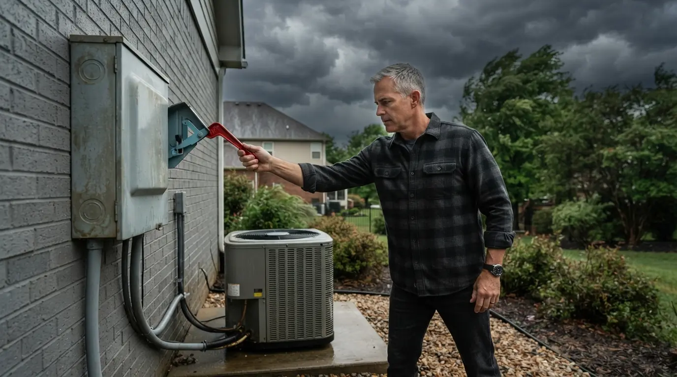 Shutting off an AC before a hurricane in Miami