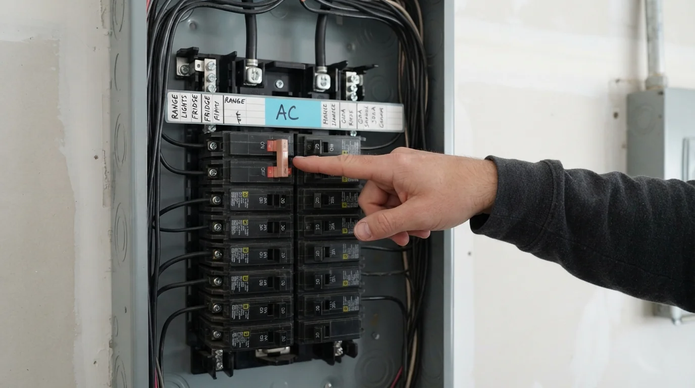 Checking the AC breaker before calling for repair in Miami