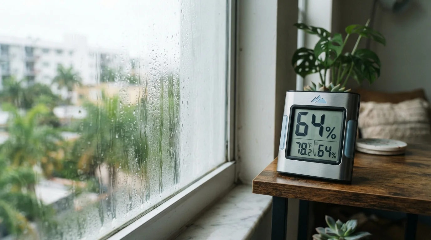 High indoor humidity in a Miami home