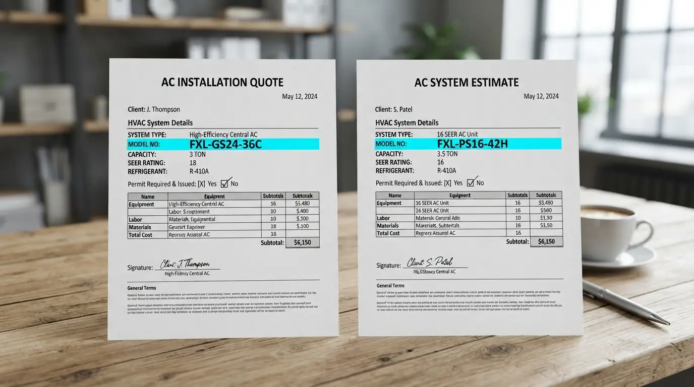 Comparing HVAC quotes in Miami-Dade